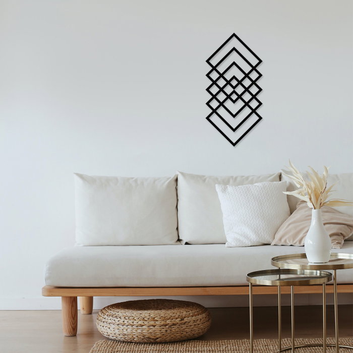 Wallity Geometry Escultura de pared Negra